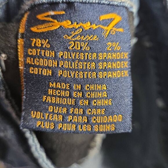 Woman's Plus SEVEN7 Luxe Premium Diamond Rhinestone Bootcut Jeans Size 18 - Picture 10 of 11